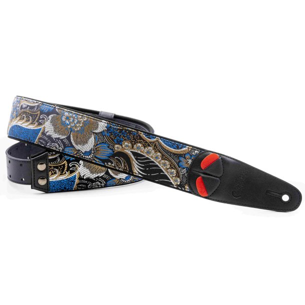 RightOn! HOKKAIDO Black Guitar Strap